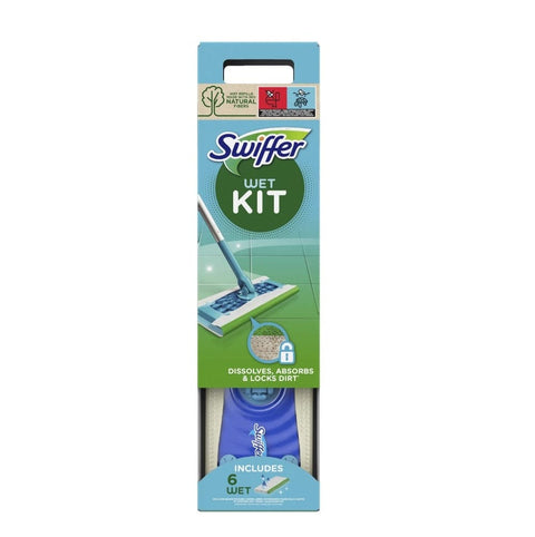 Swiffer Aluminium 6x Swiffer Wet Kit + Panni Lavapavimenti 8006540435830