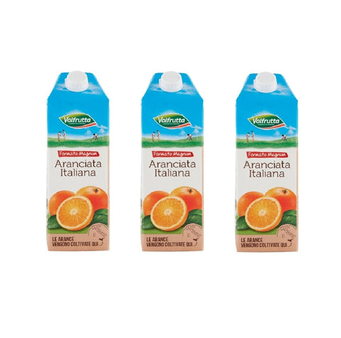 Valfrutta Fruchtsaft 3x Valfrutta aranciata italiana Italienische Orangenlimonade 1500 ml 8001440129568