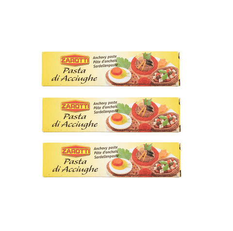 Zarotti Mayonnaise 3x Zarotti Pasta di Acciughe Sardellenpaste 60g 8017384050134