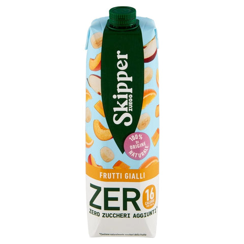 Zuegg Fruchtsaft 12x Zuegg Skipper Frutti Gialli Zero Getränk auf Basis von Fruchtsäften und Pürees ohne Zuckerzusatz 1000 ml