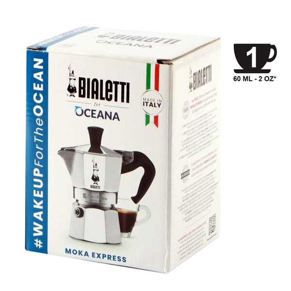 Bialetti Moka Express Moka für Espresso Kaffee 1 Tasse – Italian