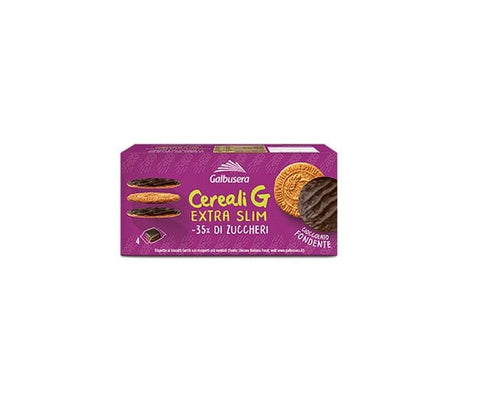 Galbusera snack MHD 17/03/2023 Galbusera Cereali G BISCOTTI EXTRA SLIM FONDENTE DUNKLE EXTRA SLIM COOKIES 120gr (4x30gr) 8002190006543