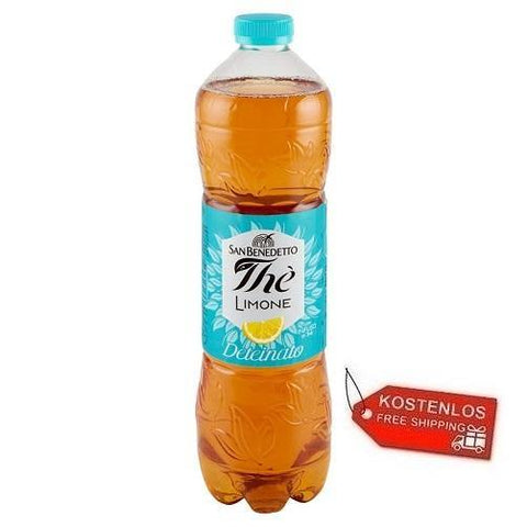 12x San Benedetto Thè Limone Deteinato Eistee Zitrone PET 1,5Lt - Italian Gourmet