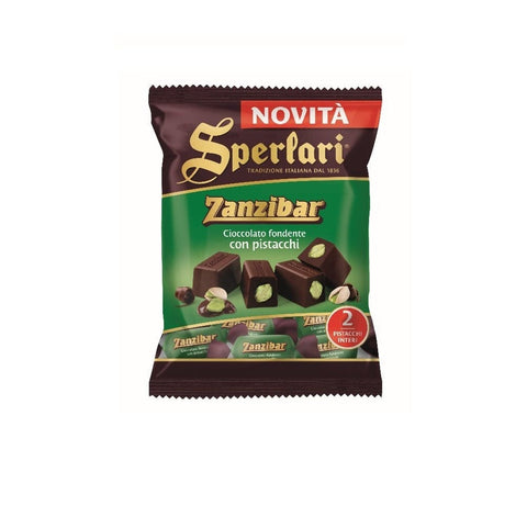 Sperlari Weihnachtssüßigkeiten 3x Sperlari Zanzibar Cioccolato Fondente con Pistacchi 117g 8013399162657