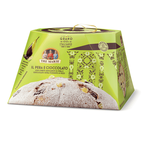 Tre Marie Weihnachtssüßigkeiten Tre Marie Panettone Pera e Cioccolato 930g MHD 30/04/22 8004205045936